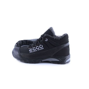 Ankor: Мужские зимние ботинки ECCO черные 